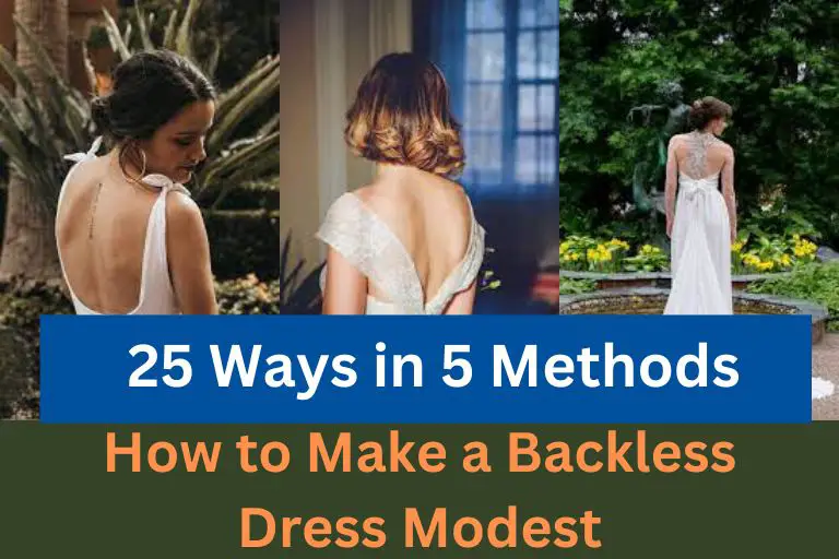 How to Make a Backless Dress Modest